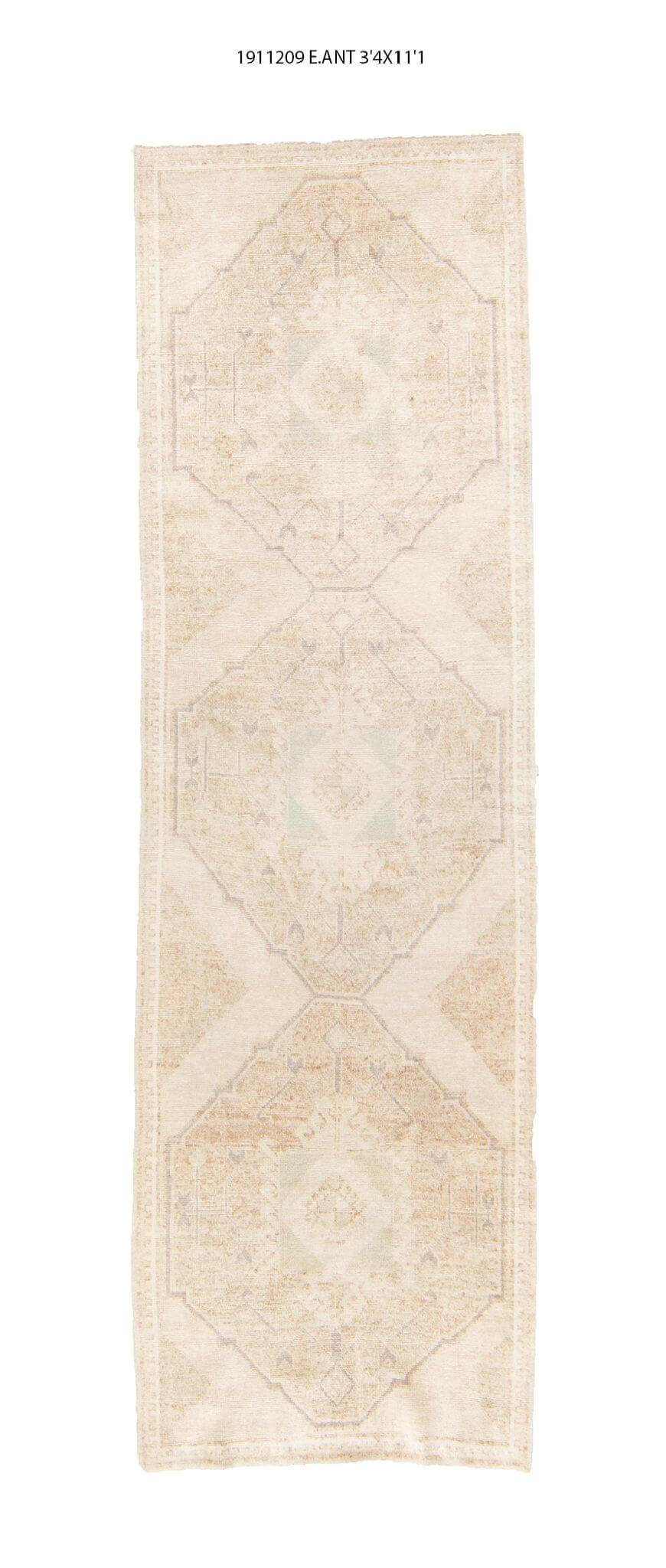 3x11 Old & Vintage Turkish Area Runner Rug