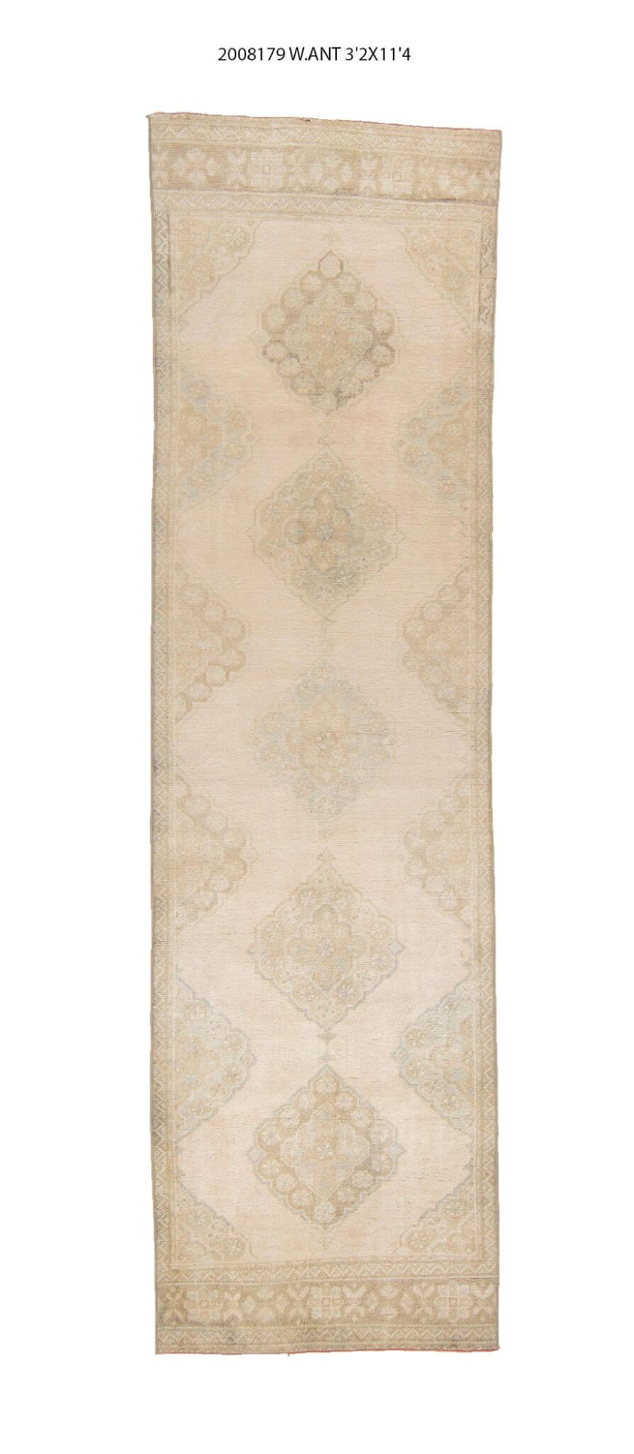 3x11 Old & Vintage Turkish Area Runner Rug
