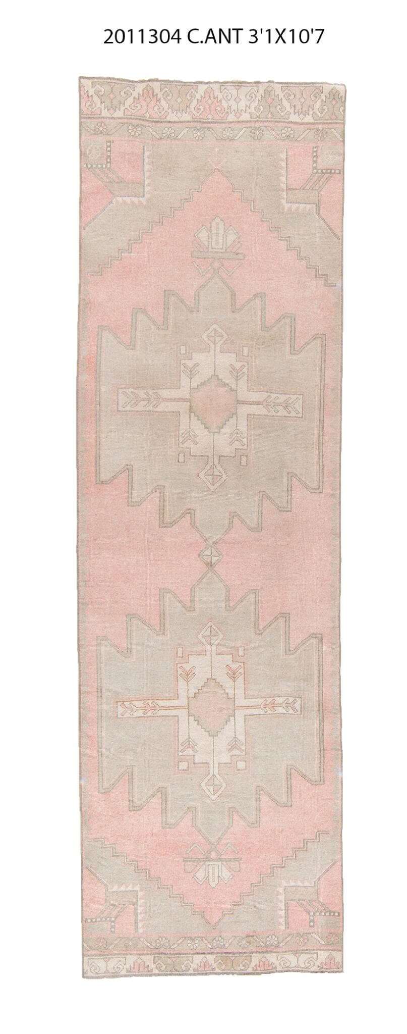 3x11 Old & Vintage Turkish Area Runner Rug