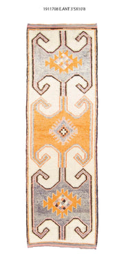 3x11 Old & Vintage Turkish Area Runner Rug