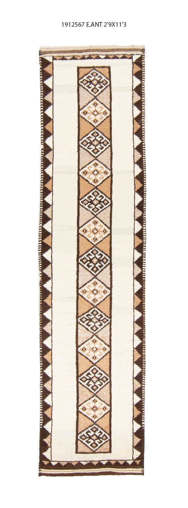 3x11 Old & Vintage Turkish Area Runner Rug