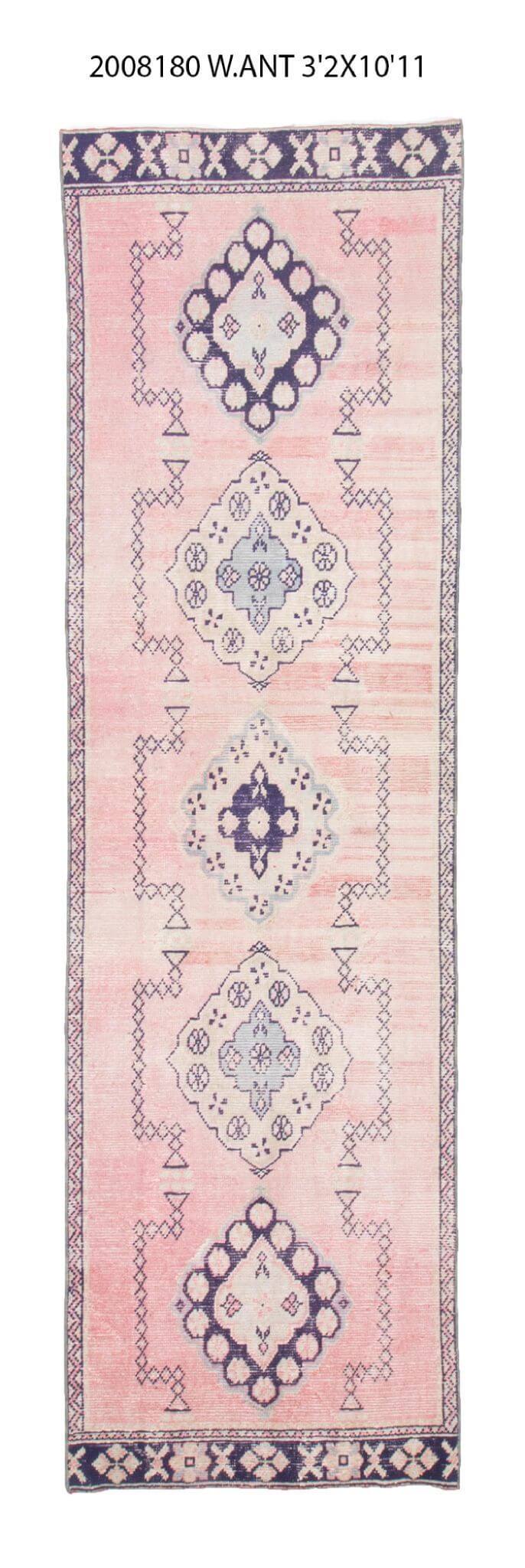 3x11 Old & Vintage Turkish Area Runner