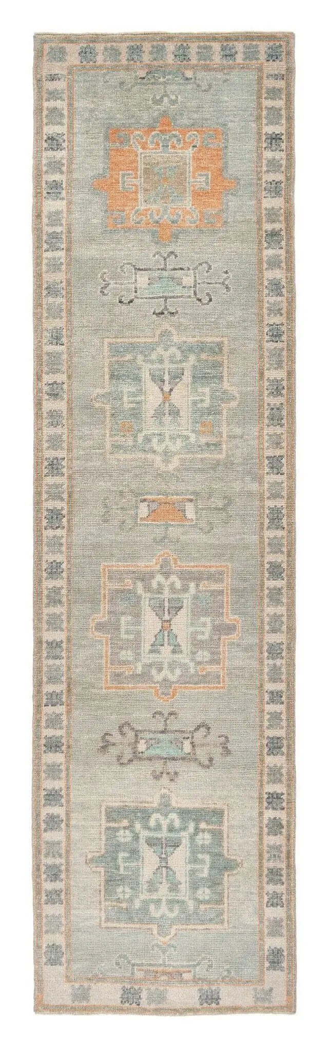 3x11 Soft Modern Oushak Runner Rug