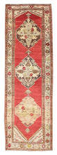 3x11 Soft Old & Vintage Turkish Runner Rug