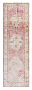 3x11 Soft Old & Vintage Turkish Runner Rug