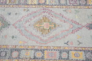 3x12 Modern Oushak Area Runner Rug