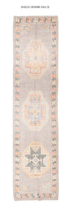 3x12 Modern Oushak Area Runner Rug
