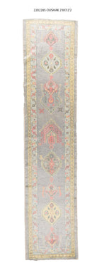 3x12 Modern Oushak Area Runner Rug