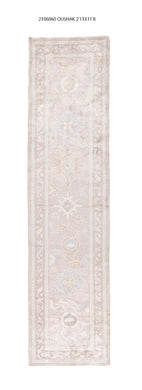 3x12 Modern Oushak Area Runner Rug