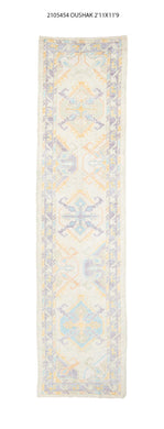 3x12 Modern Oushak Area Runner Rug