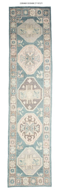 3x12 Modern Oushak Area Runner Rug