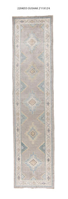 3x12 Modern Oushak Area Runner Rug