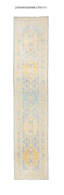 3x12 Modern Oushak Area Runner Rug