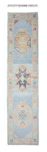 3x12 Modern Oushak Area Runner Rug