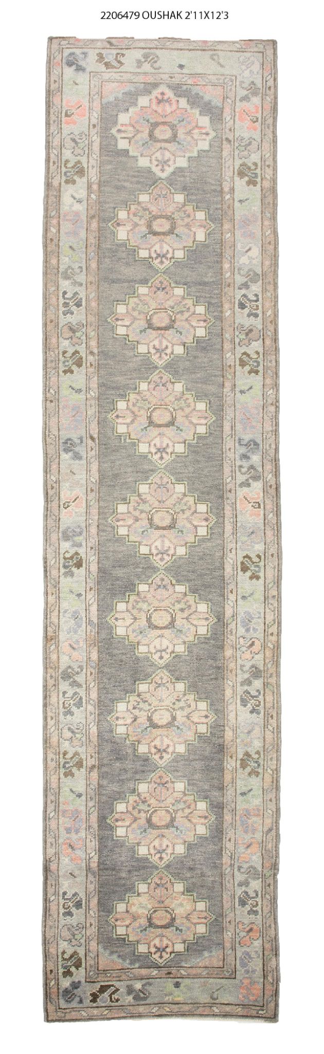 3x12 Modern Oushak Area Tulu Rug