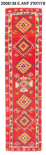 3x12 Old & Vintage Turkish Area Runner Rug
