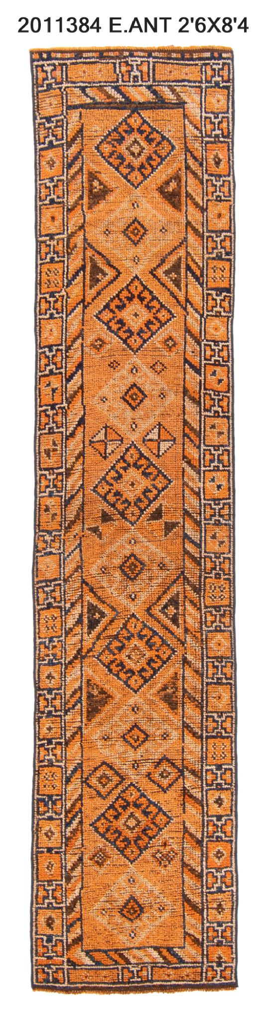 3x12 Old & Vintage Turkish Area Runner Rug