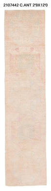 3x12 Old & Vintage Turkish Area Runner Rug