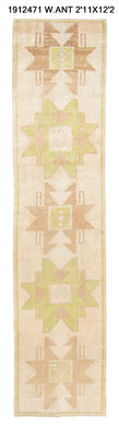 3x12 Old & Vintage Turkish Area Runner Rug