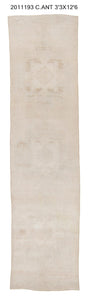 3x12 Old & Vintage Turkish Area Runner Rug