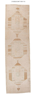 3x12 Old & Vintage Turkish Area Runner Rug