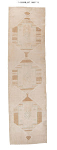 3x12 Old & Vintage Turkish Area Runner Rug