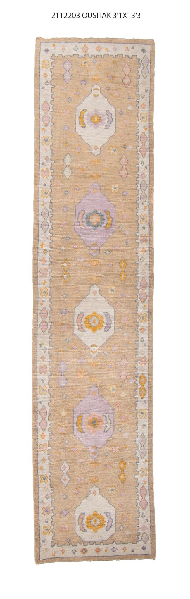 3x13 Modern Oushak Area Runner Rug