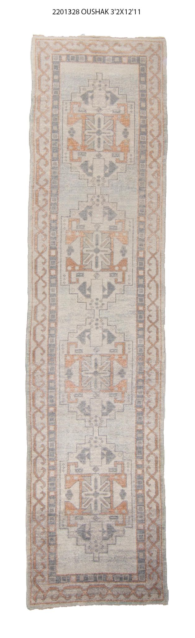 3x13 Modern Oushak Area Runner Rug