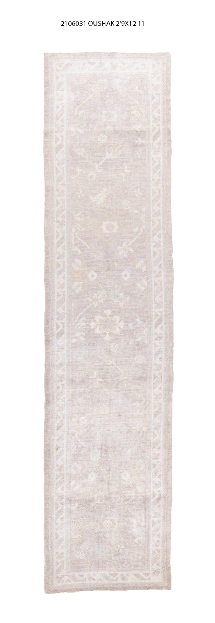 3x13 Modern Oushak Area Runner Rug