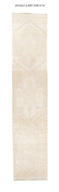 3x13 Old & Vintage Turkish Area Runner Rug
