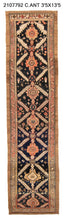 3x13 Old & Vintage Turkish Area Runner Rug