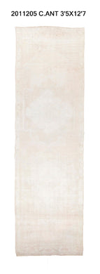 3x13 Old & Vintage Turkish Area Runner Rug