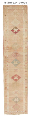 3x13 Old & Vintage Turkish Area Runner Rug