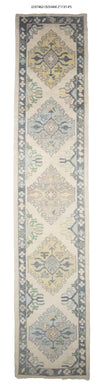 3x14 Modern Oushak Area Runner Rug