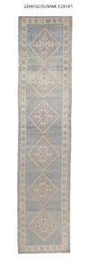 3x14 Modern Oushak Area Runner Rug