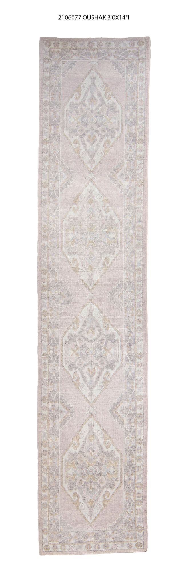 3x14 Modern Oushak Area Runner Rug