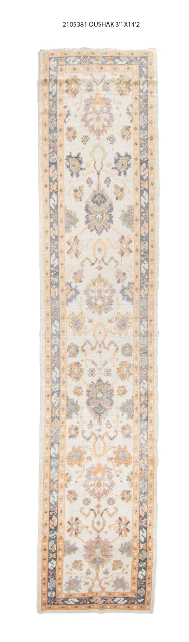 3x14 Modern Oushak Area Runner Rug