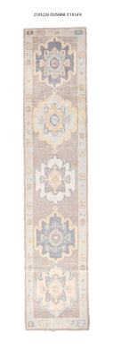 3x14 Modern Oushak Area Runner Rug
