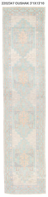 3x14 Modern Oushak Area Runner Rug