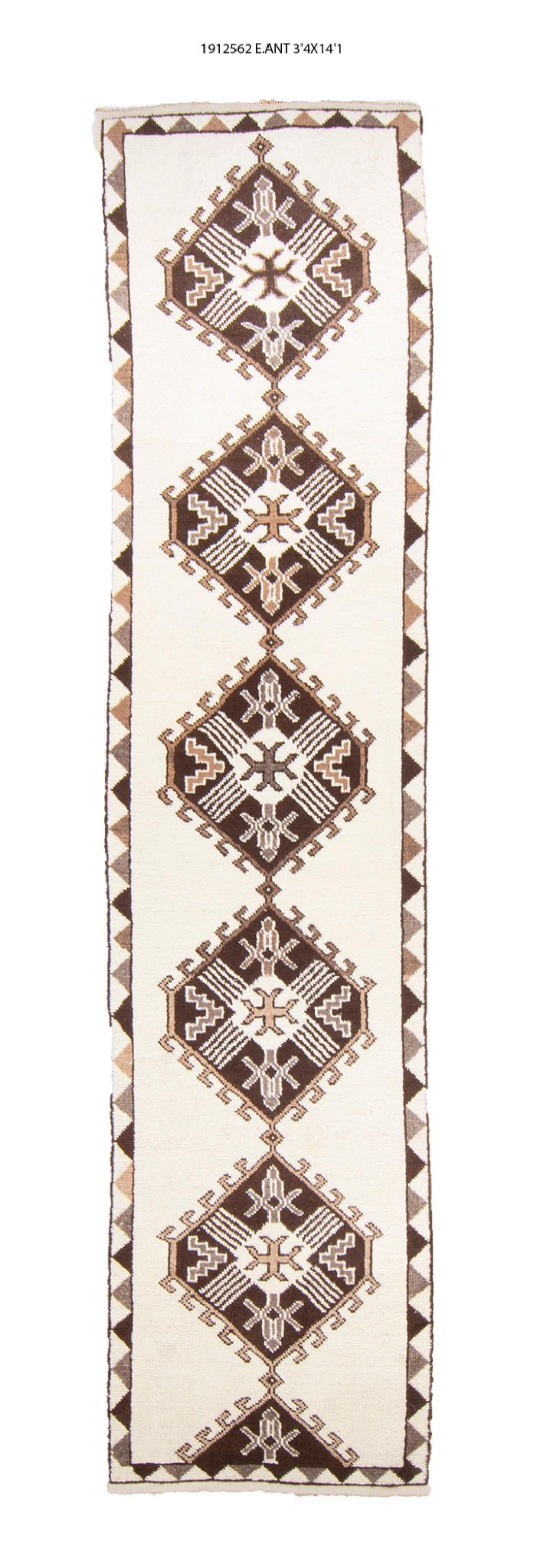3x14 Old & Vintage Tukish Area Runner Rug
