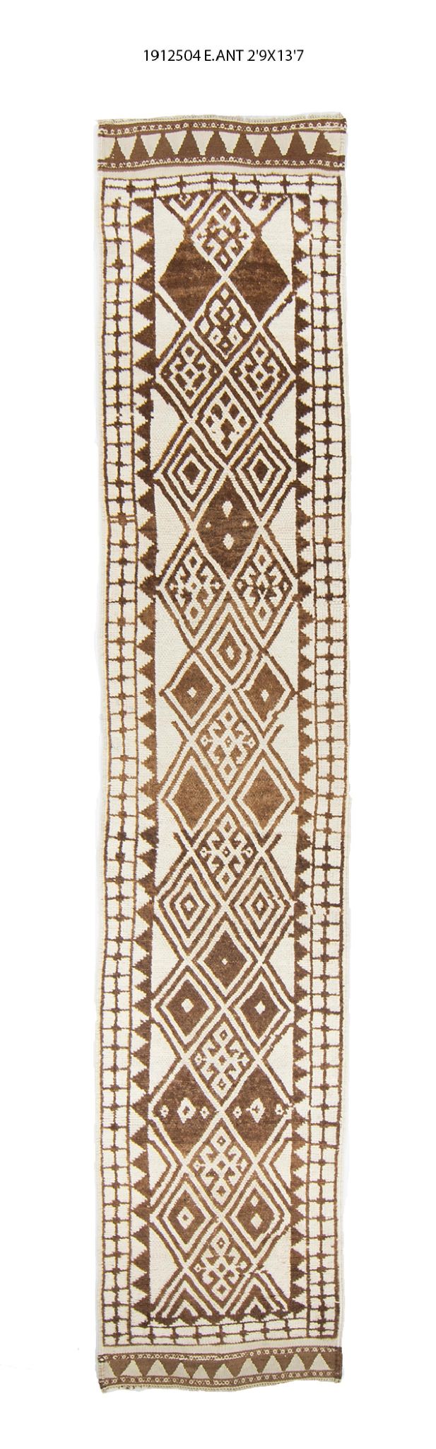 3x14 Old & Vintage Turkish Area Runner Rug