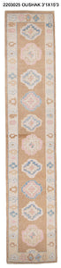 3x15 Modern Oushak Area Runner Rug