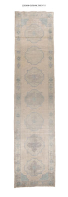 3x15 Modern Oushak Area Runner Rug