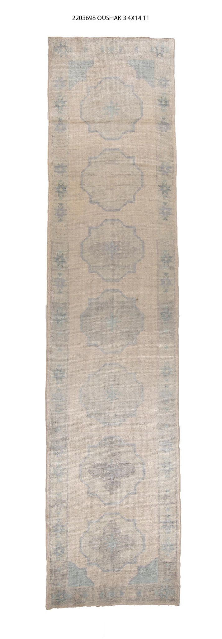 3x15 Modern Oushak Area Runner Rug