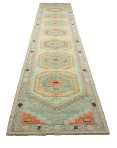 3x16 Modern Oushak Area Runner Rug