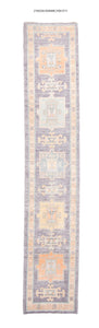 3x16 Modern Oushak Area Runner Rug