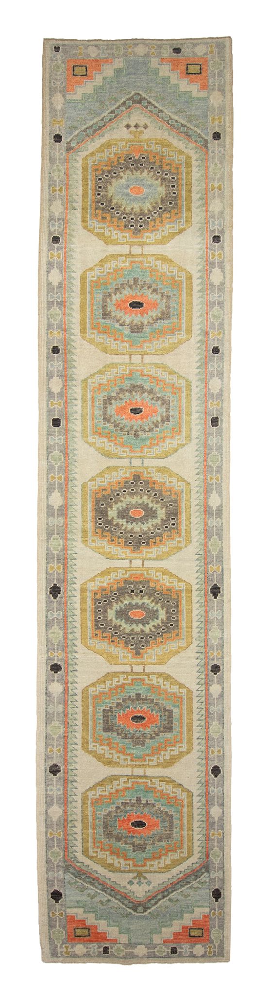 3x16 Modern Oushak Area Runner Rug