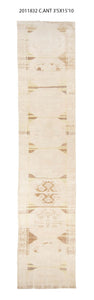 3x16 Old & Vintage Turkish Area Runner Rug