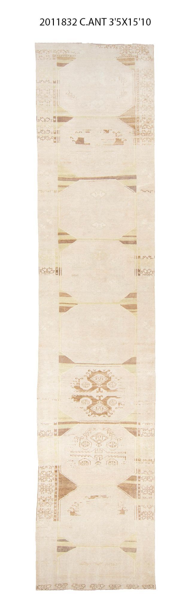 3x16 Old & Vintage Turkish Area Runner Rug