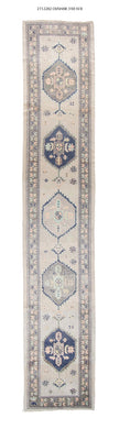 3x17 Modern Oushak Area Runner Rug